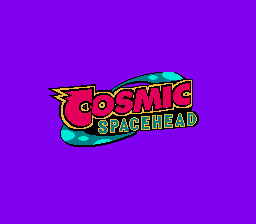 Cosmic Spacehead Title Screen